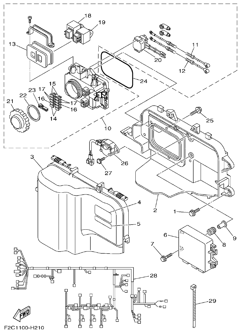 Yamaha GX18 ELECTRICAL 1 parts diagram